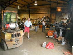 Inside Goderich Yard Building